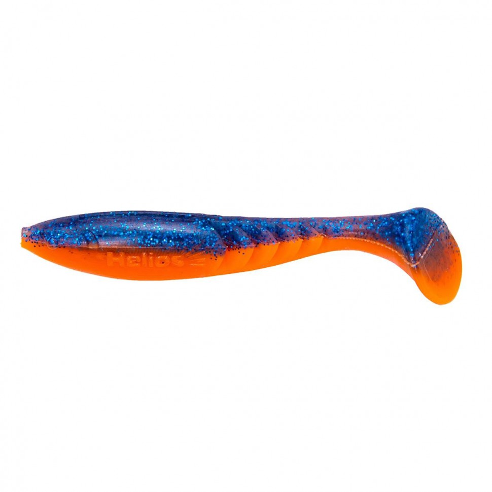 Виброхвост Helios Slash 2,64"/6,7 см Star Blue & Orange 10шт HS-19-044 , 